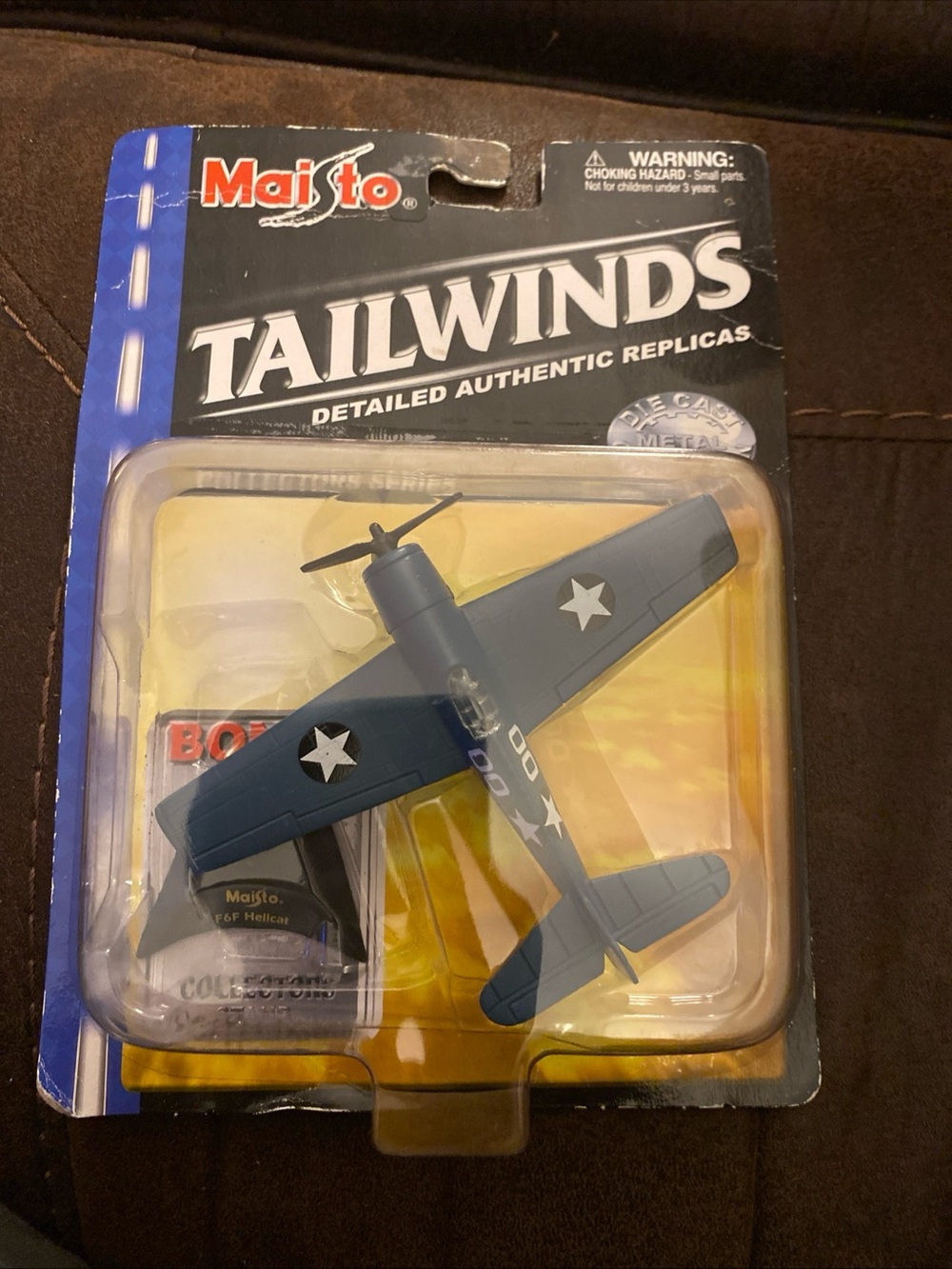 Maisto Tailwinds Blue Military Die-Cast Plane - Home Accent Replica